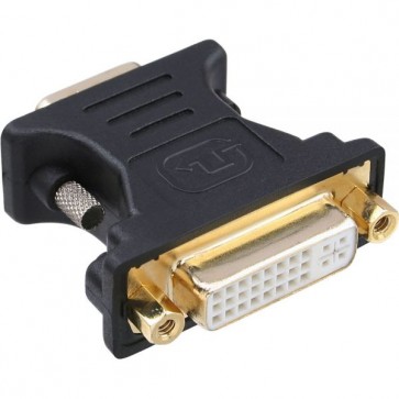 InLine DVI-A Adapter, Analog 24+5 Buchse auf 15pol HD Stecker (VGA), vergoldet