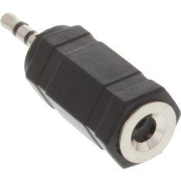 InLine Audio Adapter, 2,5mm Klinke Stecker an 3,5mm Buchse