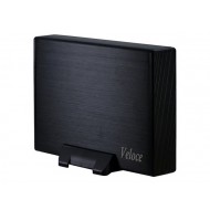 Inter-Tech Veloce HDD Gehäuse 3,5 Zoll, USB 3.0, schwarz